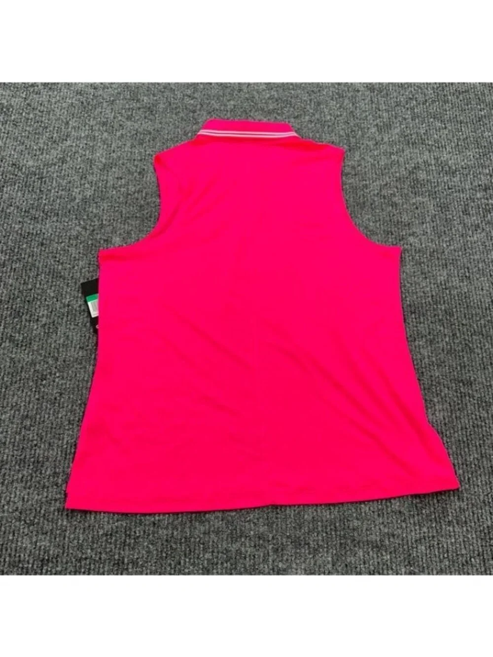 Nike Dri Fit Standard Fit Victory Sleeveless Golf Polo Preppy Womens Size XL NEW